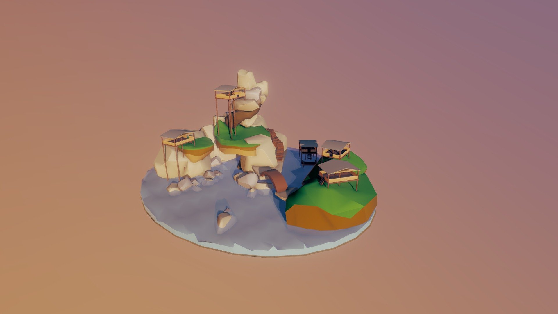 Settlement on the rocks