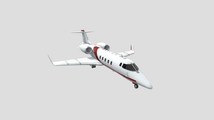 Learjet 60 3D Model
