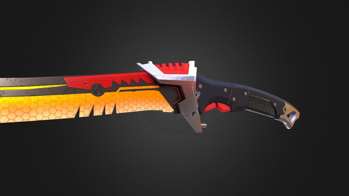 Katana of the future samurai 3D Model