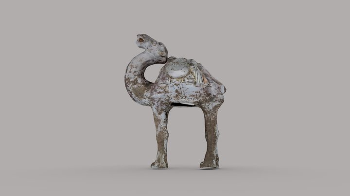 Tomb Figure (Mingqi) of Camel 3D Model