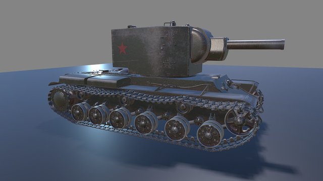 Tank animated 3D Model