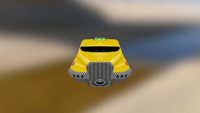 Korben's Taxi 3D Model