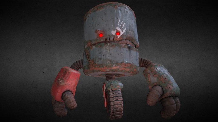 Toon Robot 3D Model