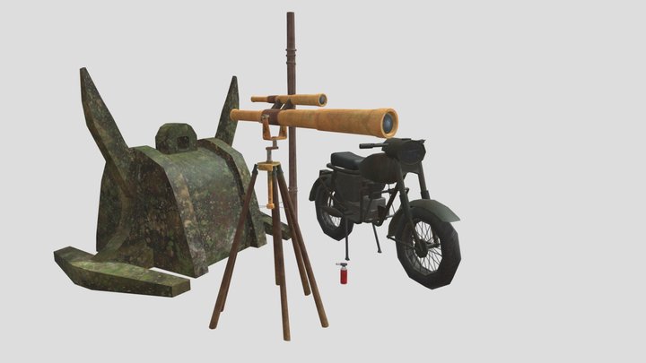 DAE 5 Finished props - Rustborn 3D Model
