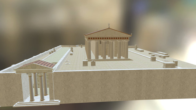 Temple of Apollo - Ancient Corinth 3D Model