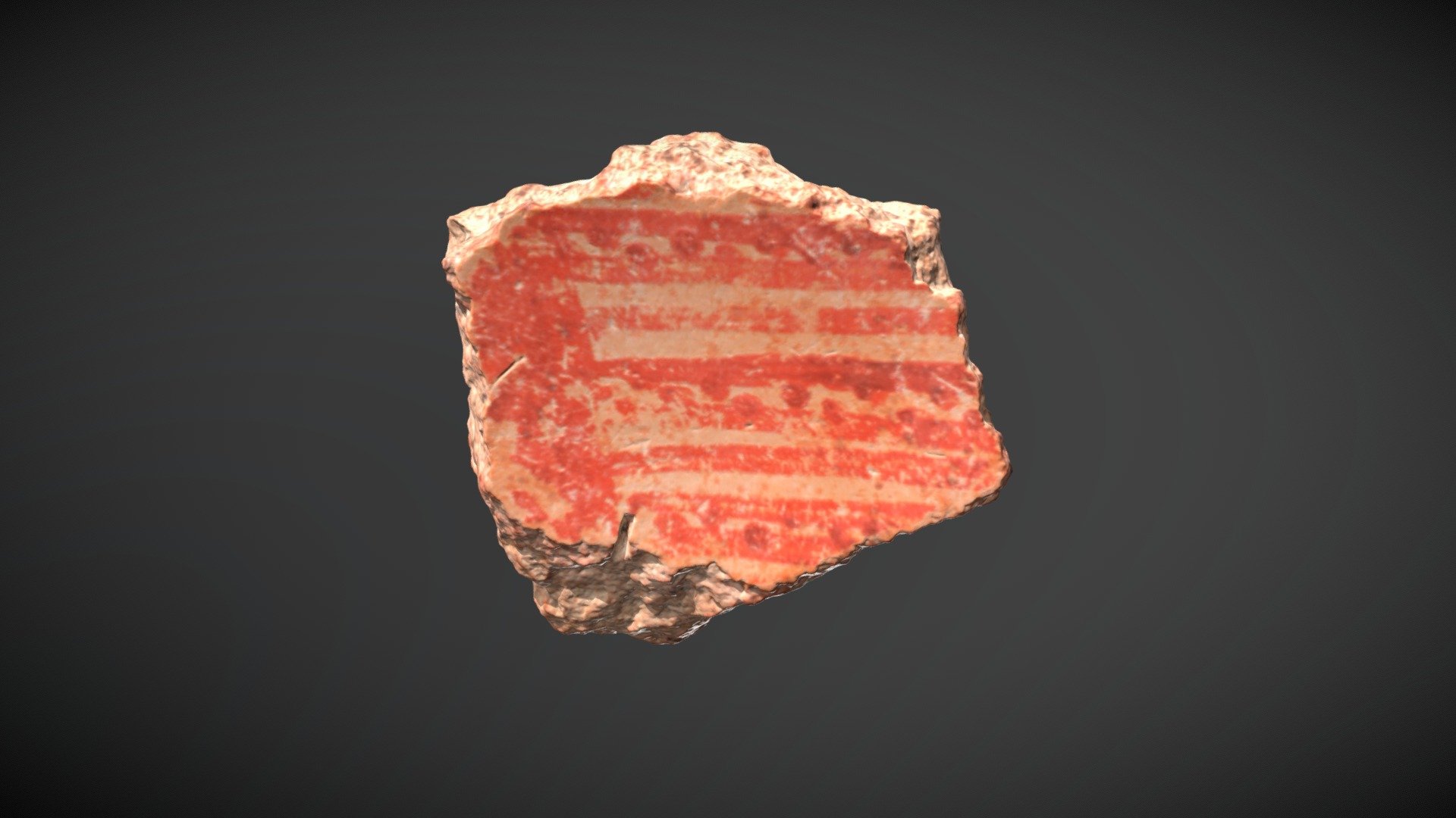 SAM A 0650 Painted chalcolithic pottery sherd