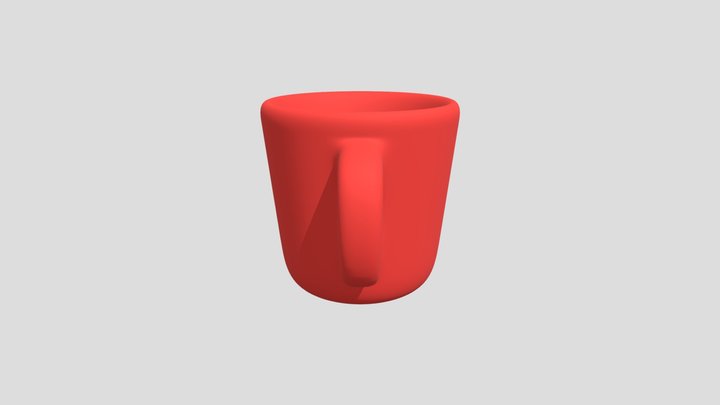 Red Mug 3D Model