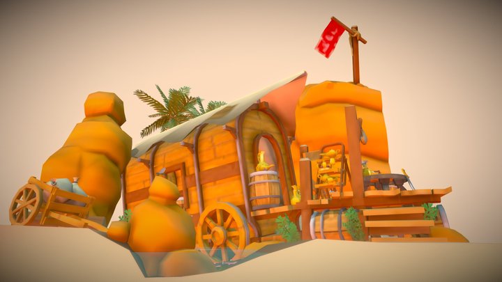 DAE Bazaar - Dune Raiders' Outlet 3D Model