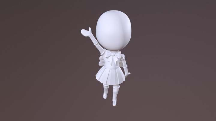 Magical Girl (Posed) 3D Model