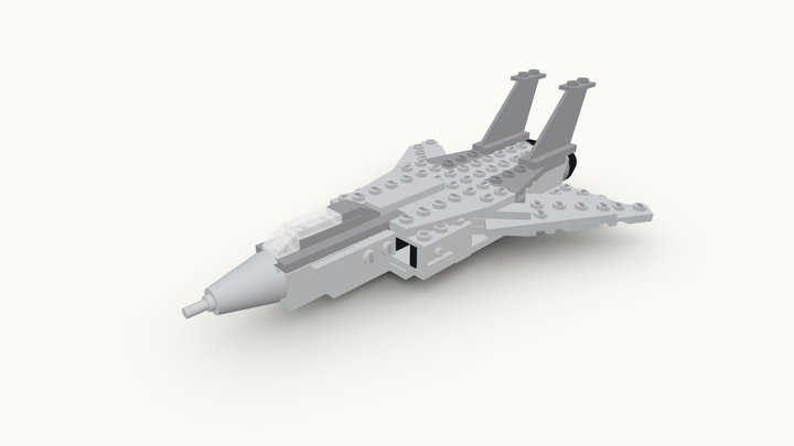 LEGO Grumman F-14 Tomcat Jet Fighter MOC [#0021] 3D Model