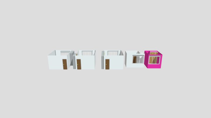 Low Poly Empty Room Pack – Modelo 3D gratuito STL