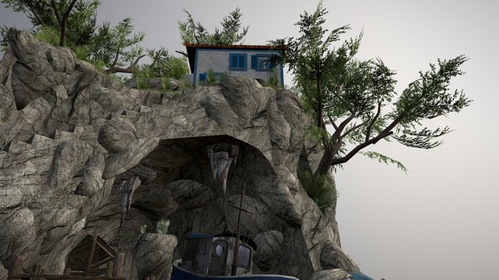 DAE Diorama - By The Ocean 3D Model