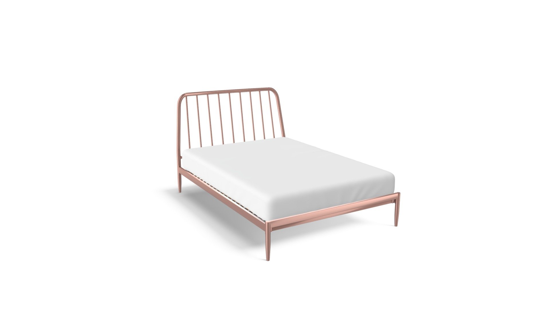 Alana Double Bed, Copper