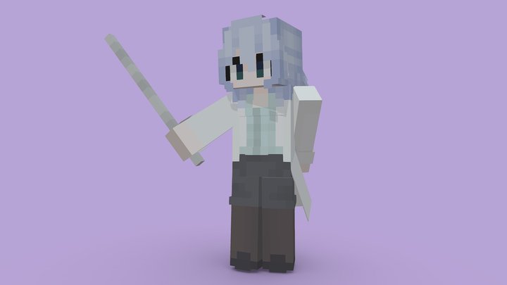 Ayame Himuro (Minecraft Skin Model) 3D Model