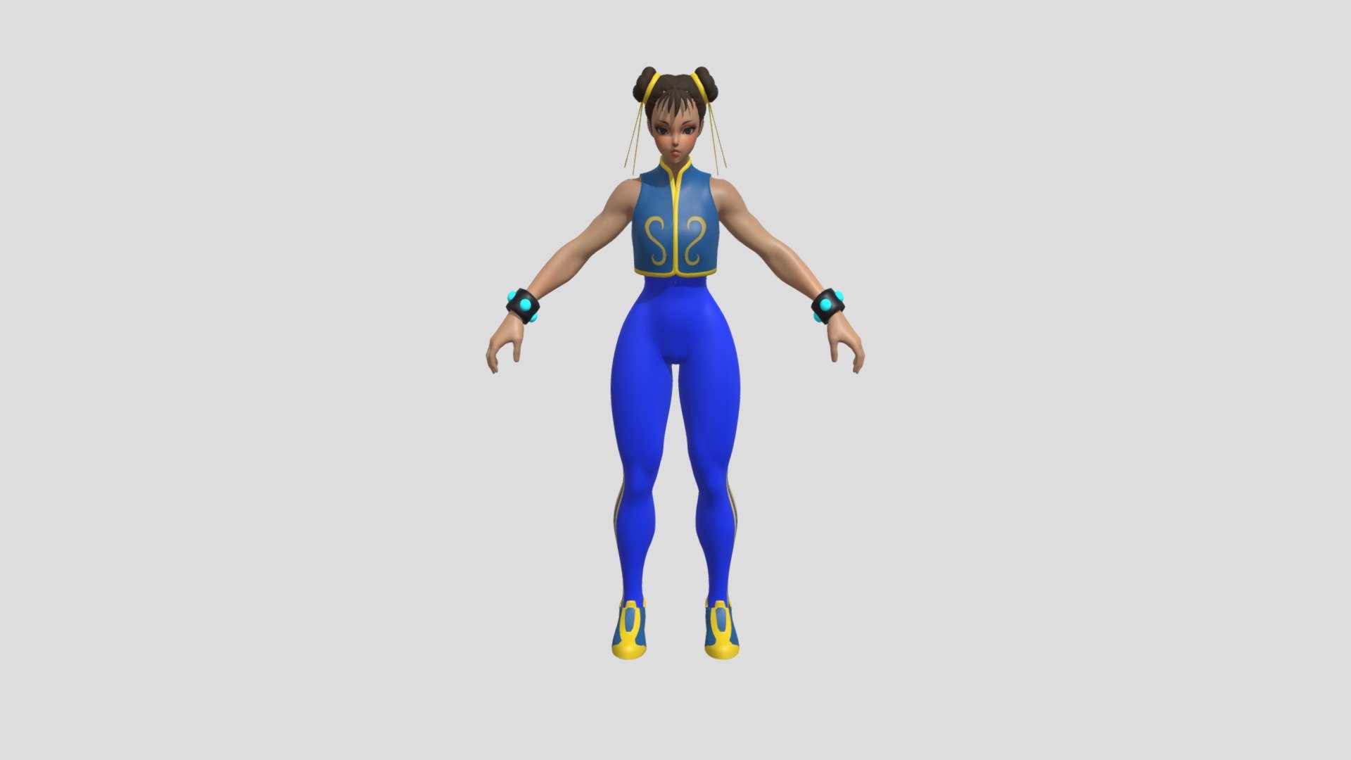 Chun Lee - 3D model by PandaSK [0e70769] - Sketchfab