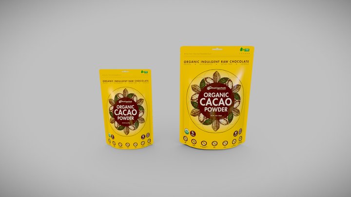 Organic Cocoa 3D Model