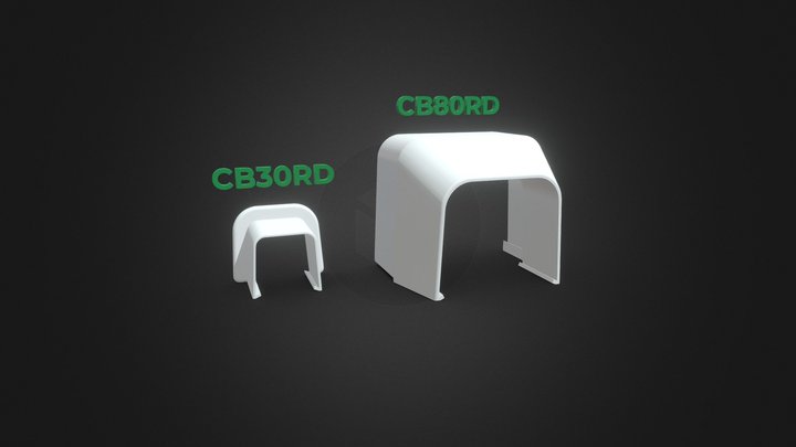 Reducao de Canaleta 80/60 Controlbox 3D Model