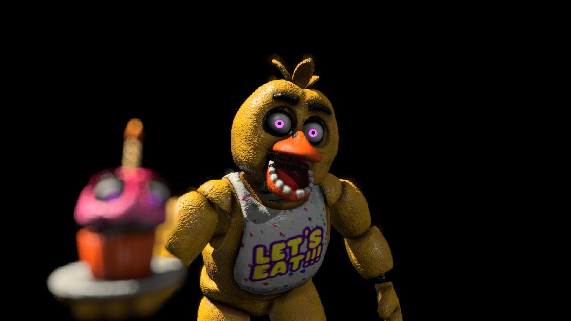 Chica | FNaF AR Special Delivery - Download Free 3D model by Faertoon  (@Faertoon) [0e72707]