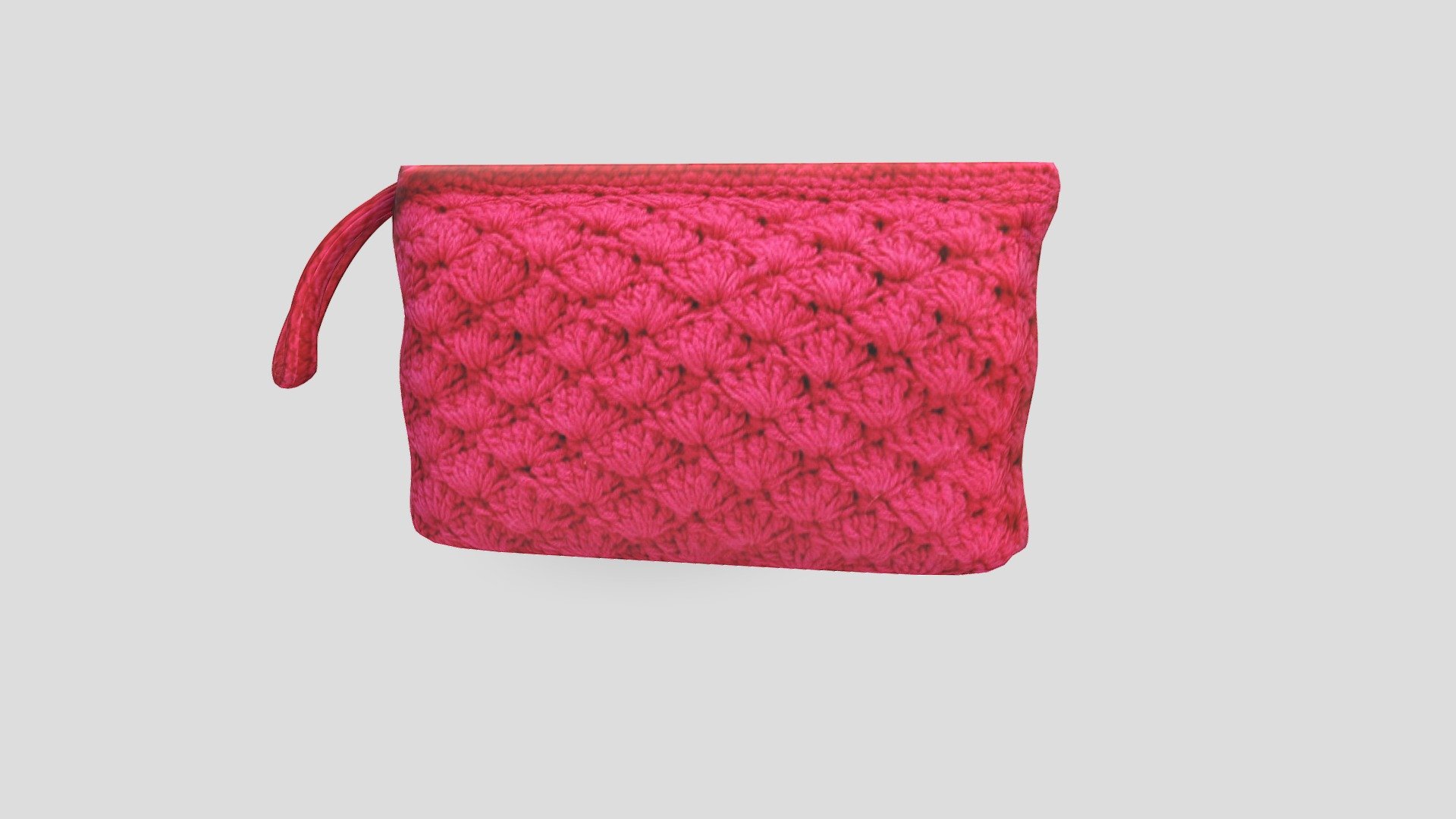 CROCHET CLUTCH BAG RED