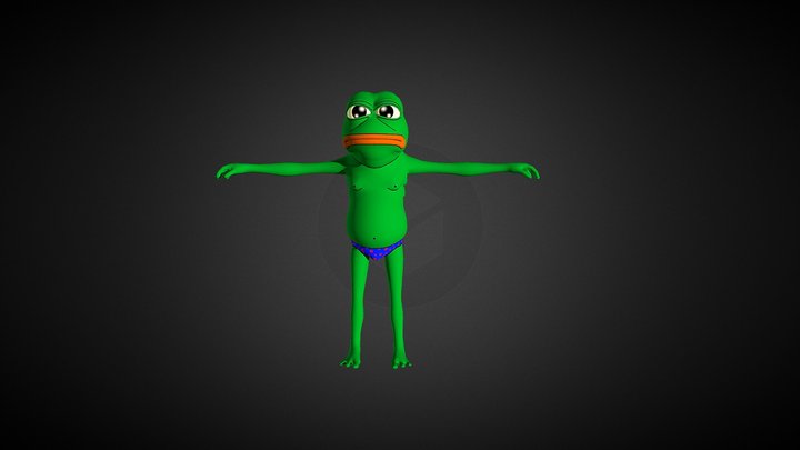 Pepe the frog 3D Model