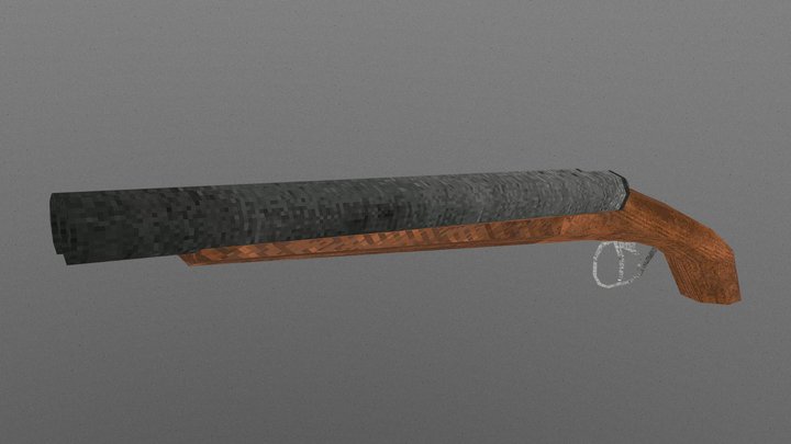 PSX Sawed off Remington 1900 3D Model