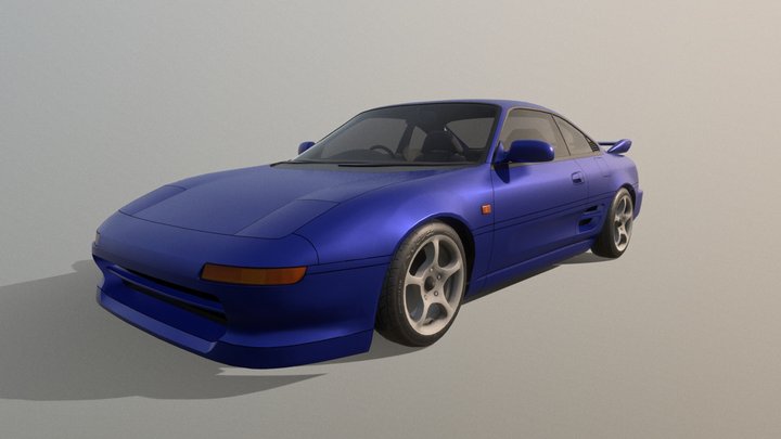 Toyota MR2 Turbo 1999 Car - Game Asset 3D Model
