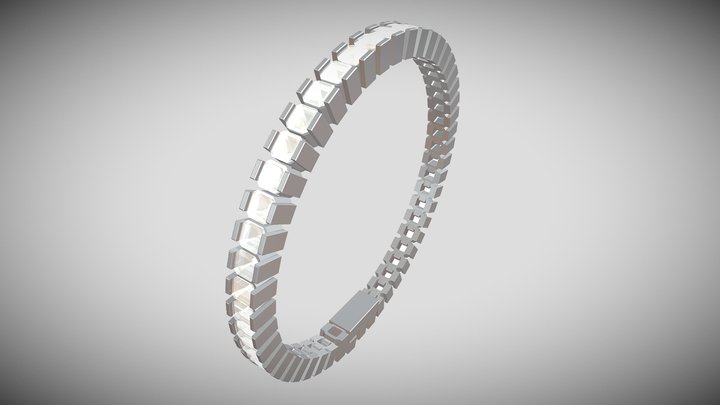 Tennis bracelet 3D Model