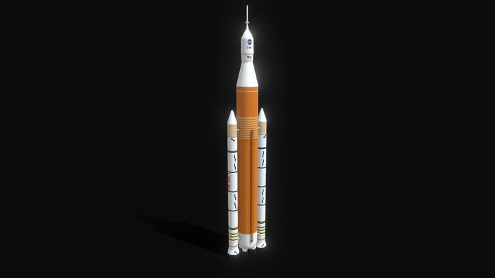 Space Launch System (SLS) Rocket 3D Model