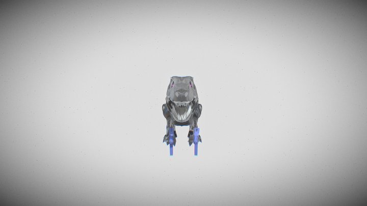 Cyborg t-rex 3D Model