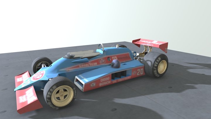 1982 Wildcat Indycar 3D Model