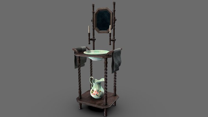 Victorian Wash Stand 3D Model