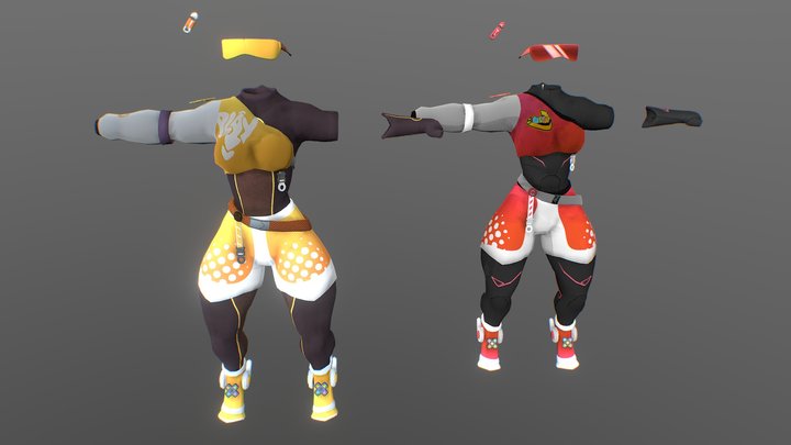 PawSuit - VRChat Outfit [Made For Furality] 3D Model