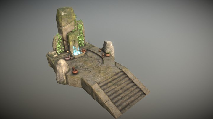 Stylized Rock 3D Model