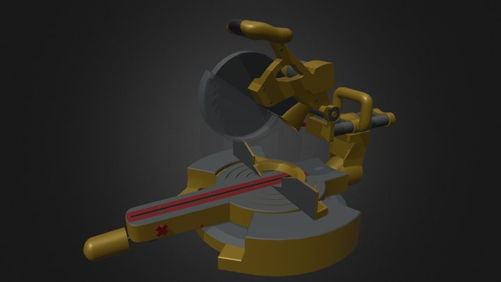 Miter Saw 3D Model