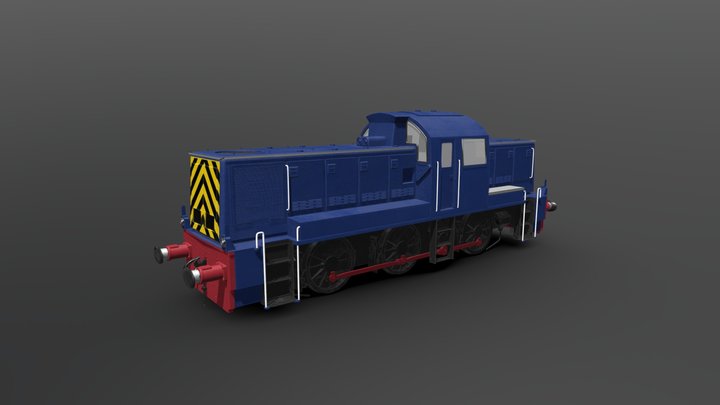 British Rail Class 14 Shunter Loco 3D Model