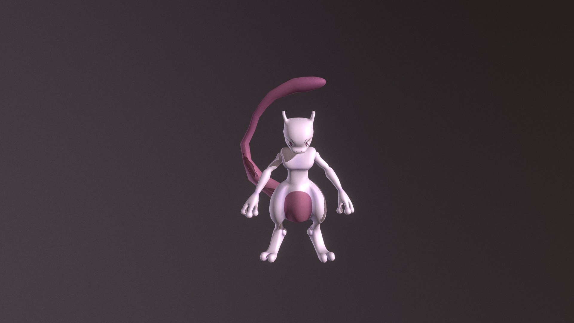 Mewtwo Pokemon 3d Model By Alex5alonso 0e7d602 Sketchfab