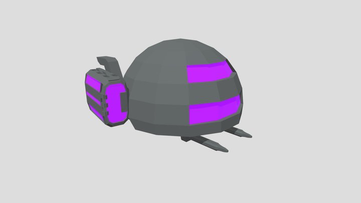 Player Ship2 For Devlog 3D Model