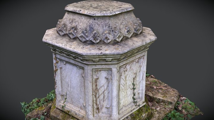 Grave plinth 3D Model
