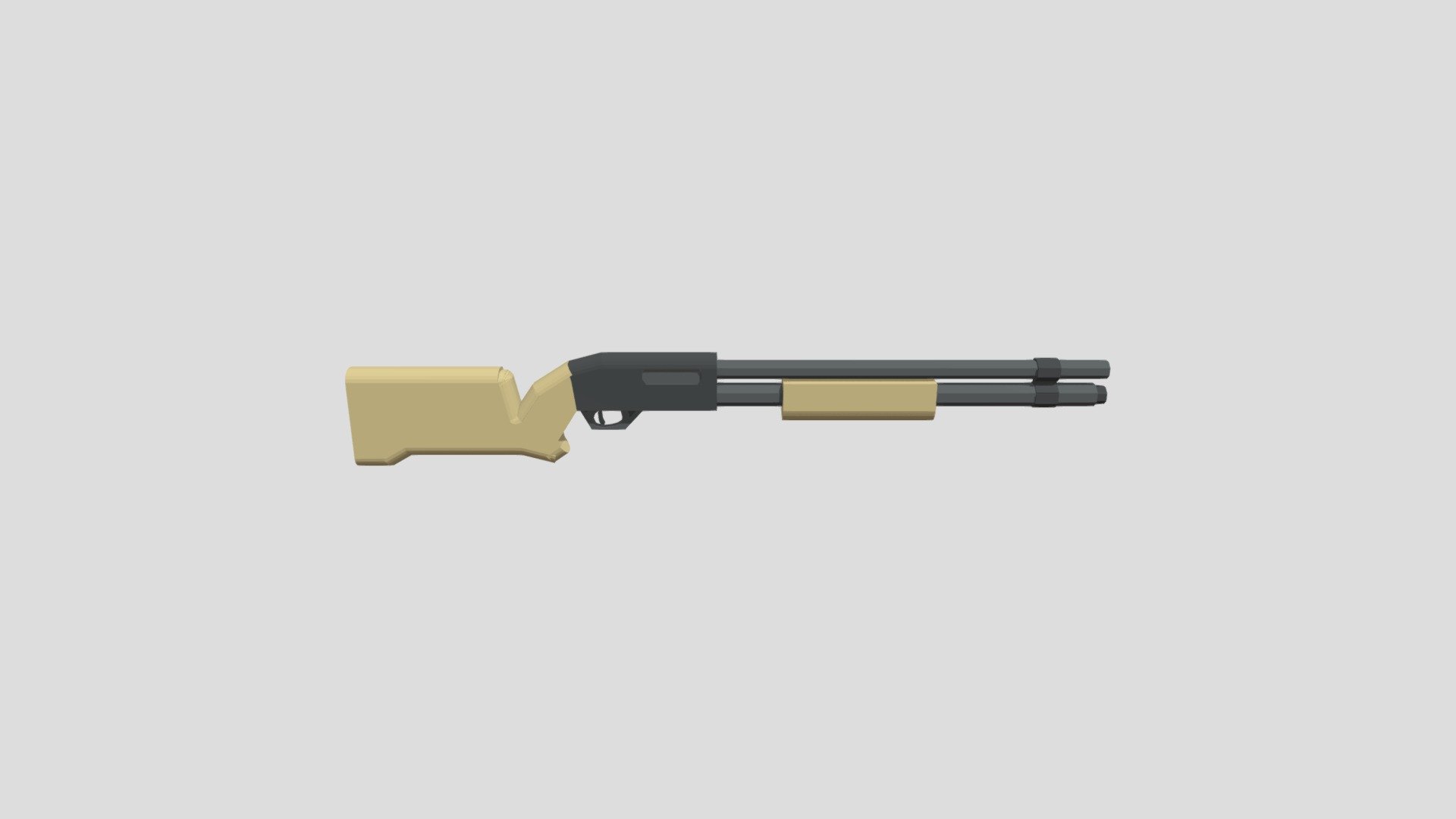 Low Poly M870