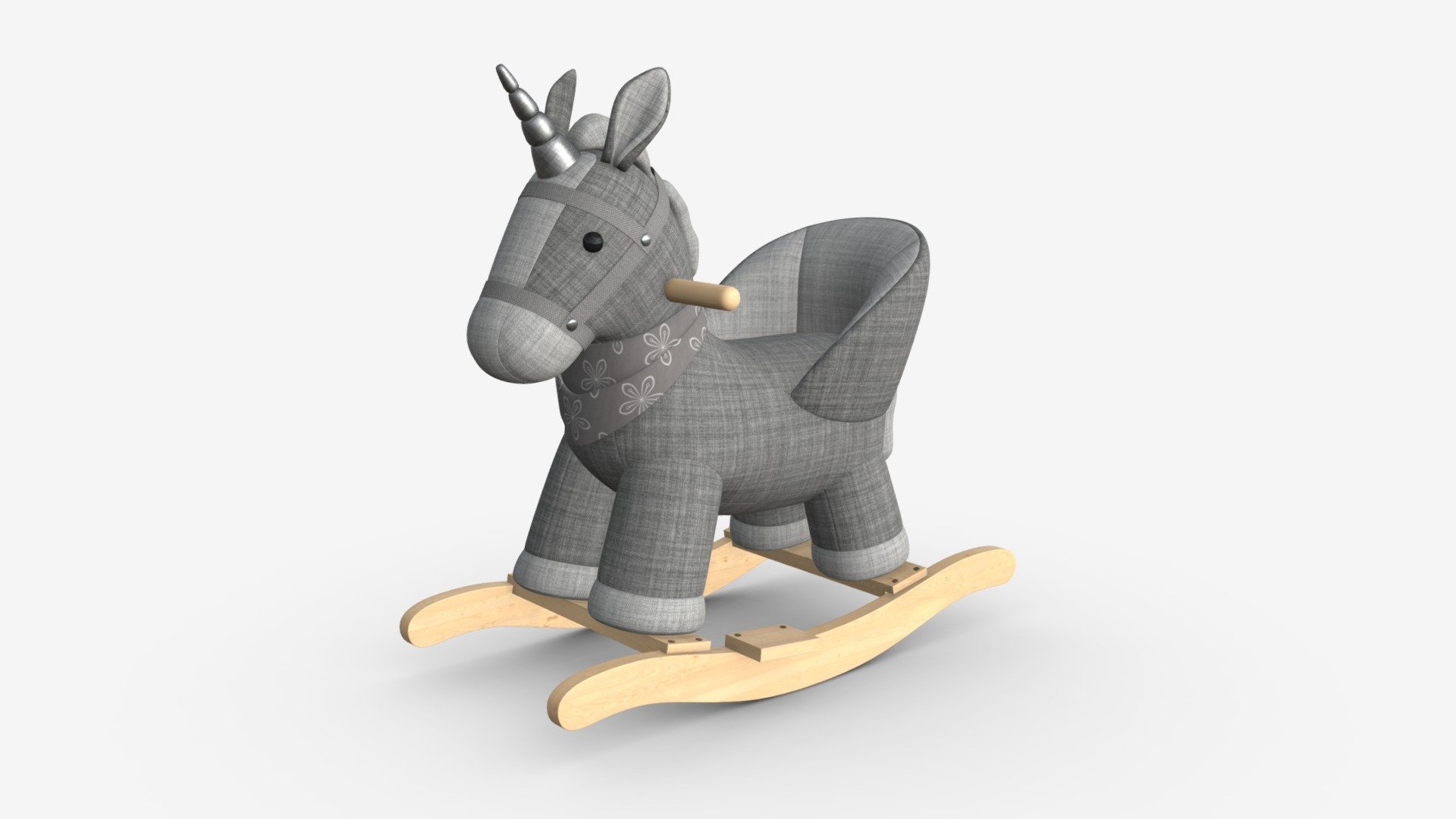 Baby unicorn rocking chair 01 Buy Royalty Free 3D model by HQ3DMOD