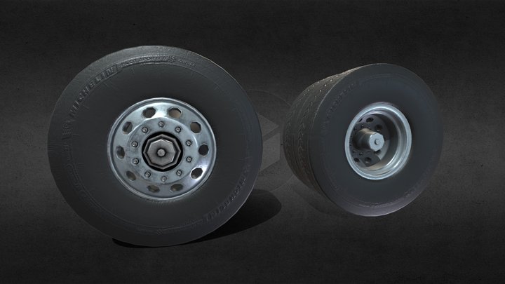Wheel Truck 3D Model