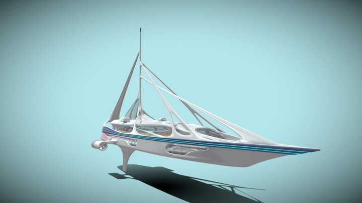 Feadship Symphony Superyacht Dynamic Simulation 3D model