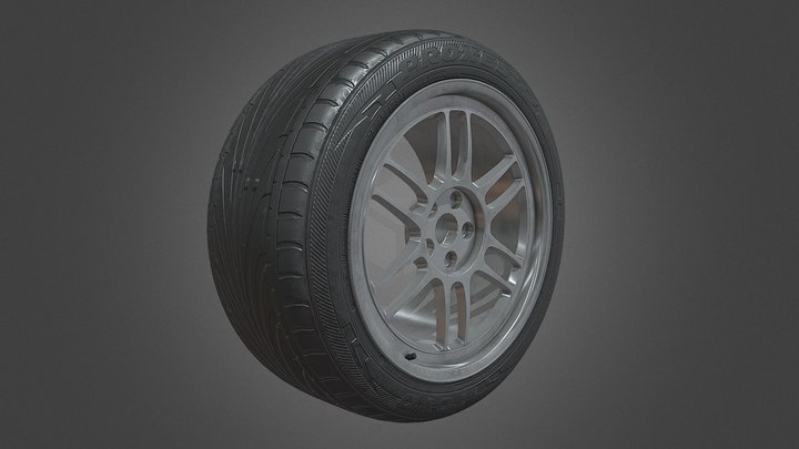 Enkei RPF1 & Toyo Proxes T1R Tire 3D Model