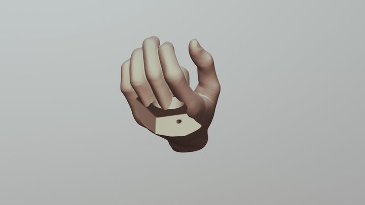 Hollow Hand Finished 3D Model