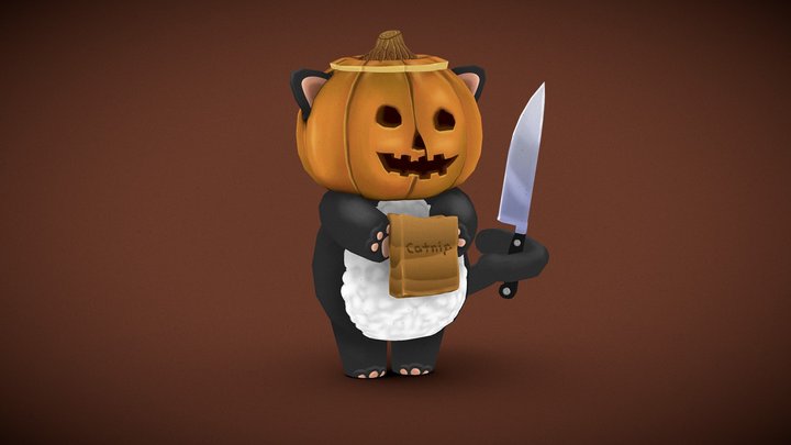 Cat-O-Ween 3D Model