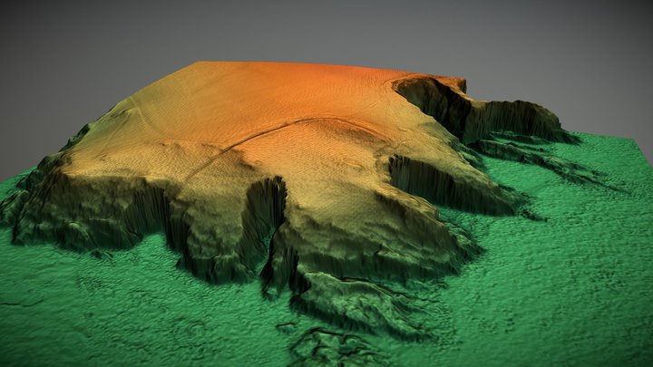 Kelsey Head, Cornwall (UK) – Gratis 3D-model STL