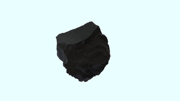 Lítico obsidiana Laguna del Maule 3D Model