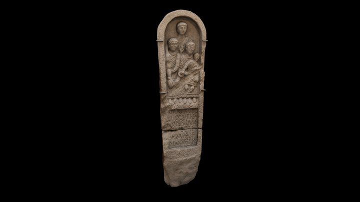 Estela funeraria de Crecente 3D Model