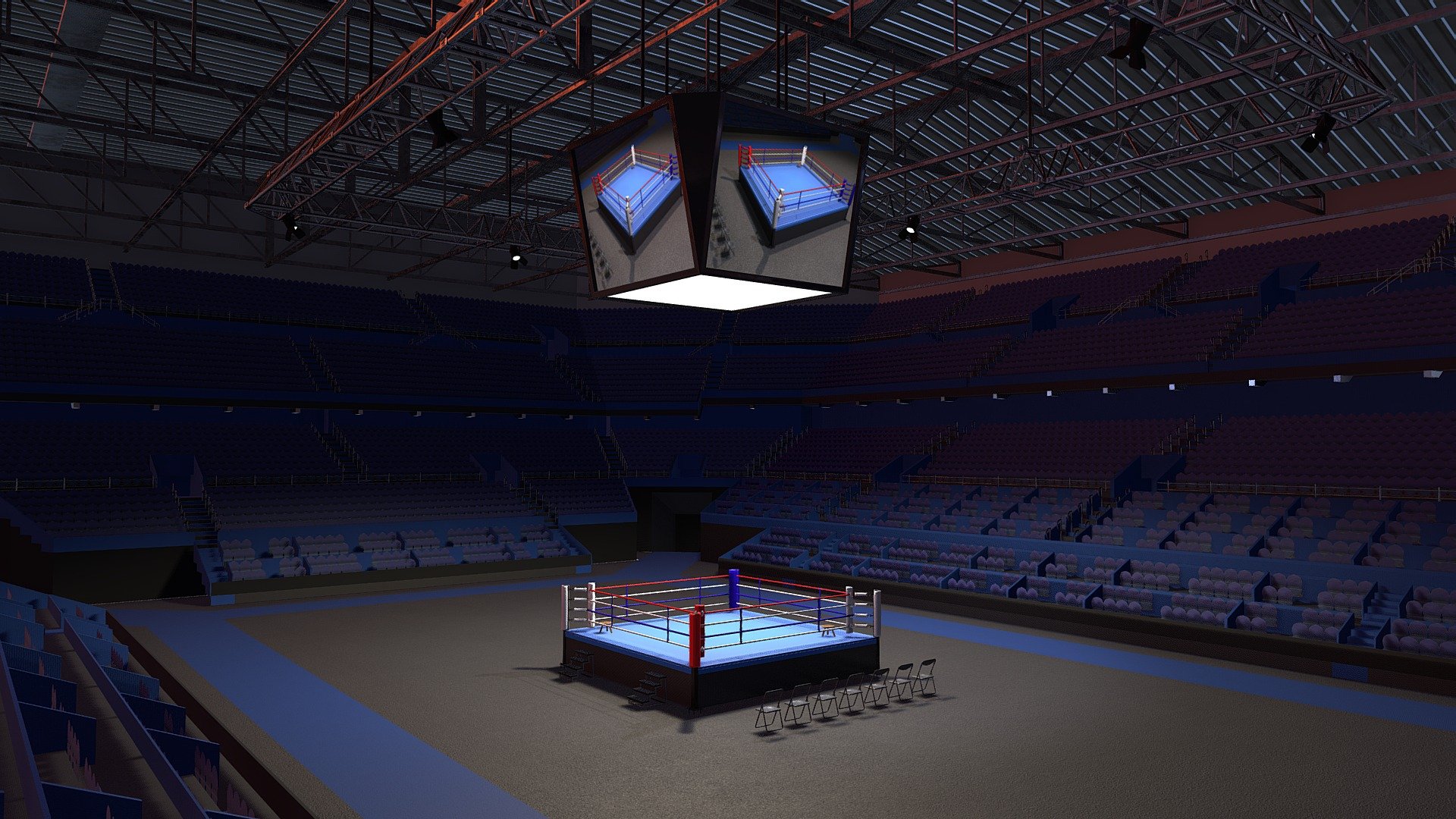Indoor Boxing Stadium Arena - Buy Royalty Free 3D model by Studio Lab ...