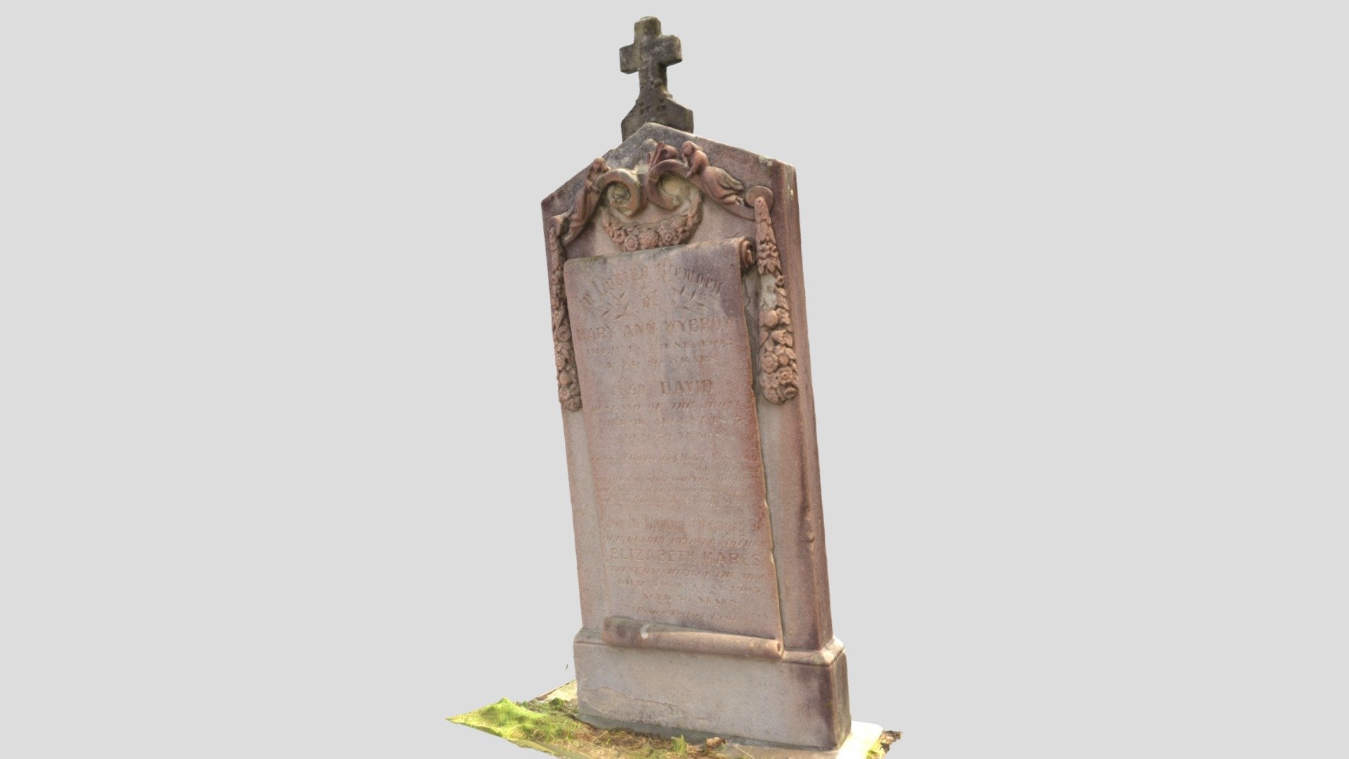 Carved headstone - Rookwood Cemetery  Sydney.